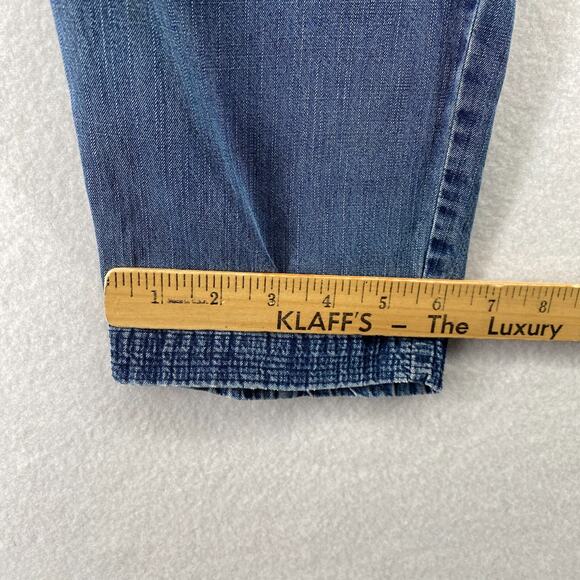 EILEEN FISHER Pants XS Tencel Organic Cotton Chambray Utility Tapered Ankle Blue - Picture 9 of 16